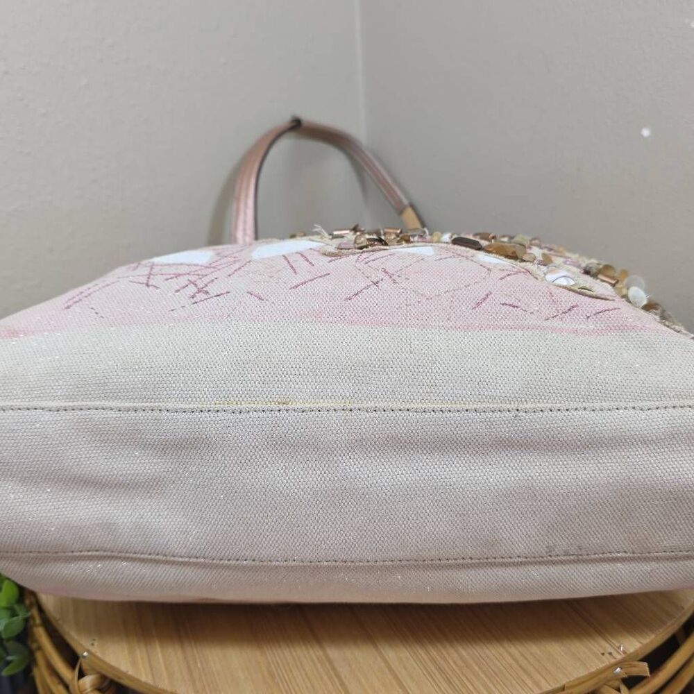 Coach Audrey "Leigh" Slim Tote – Coral Canvas - Picture 9 of 15